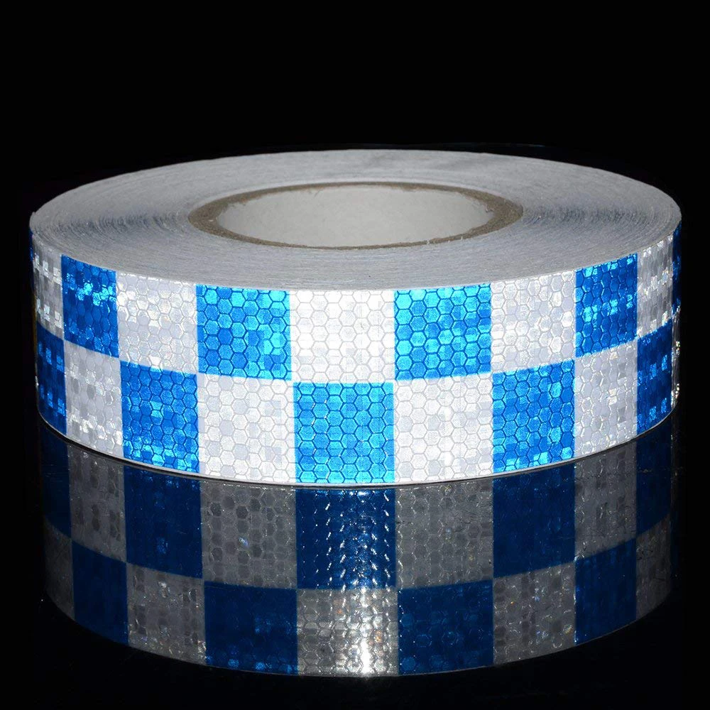 Autocollants Réflecteur Haute Visibilité Imperméable, 5cm x 25m/Rouleau, Autocollants Iode pour Rappel de Sécurité