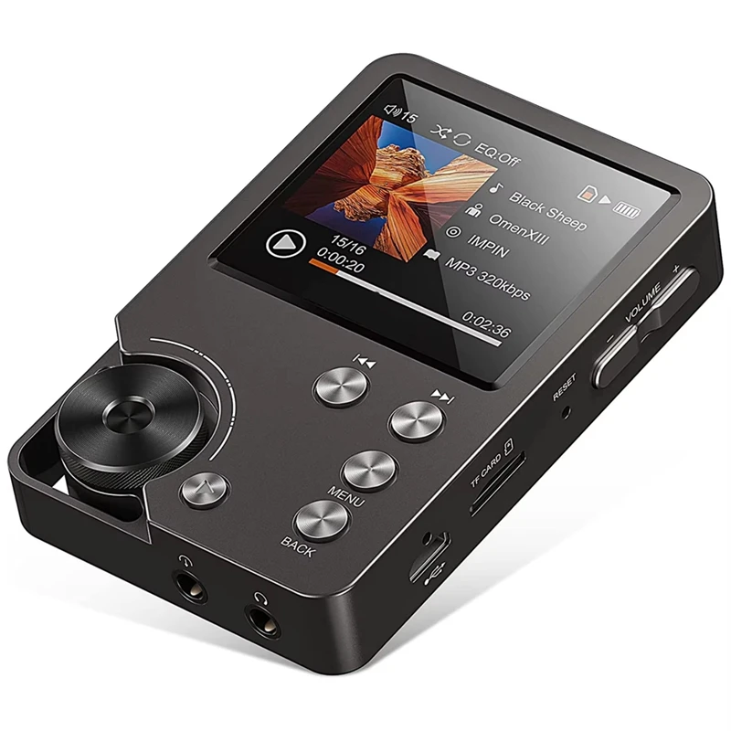 MP3 Player MP3 Player, Lossless DSD High Definition Portable Hi-Fi Digital Audio Music Player with 64GB Memory Card