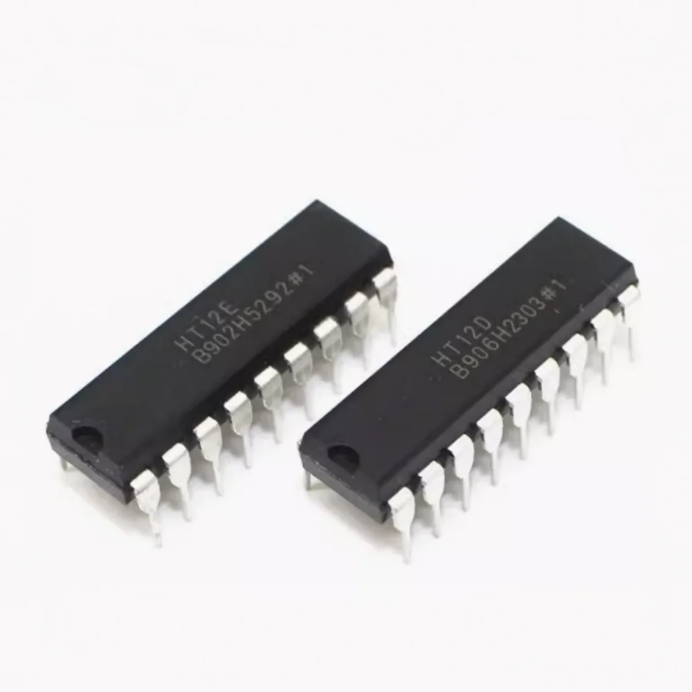 2PCS HT12E HT12D HT-12E HT-12D IR transmitter/receiver chip DIP18