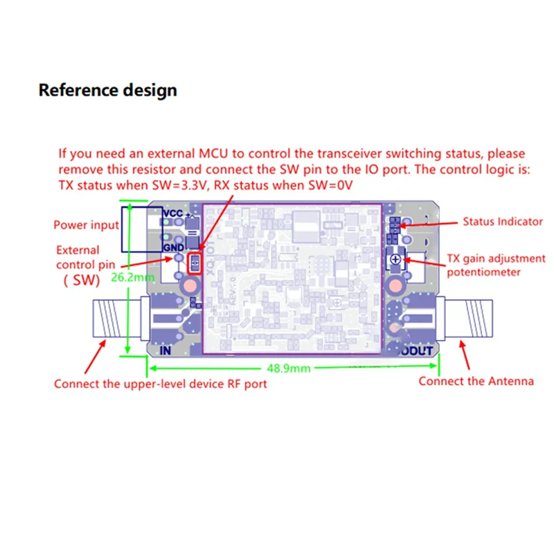 6X 868Mhz For Lora Signal Booster Transmitting & Receiving Two-Way Power Amplifier Signal Amplification Module,Requisite