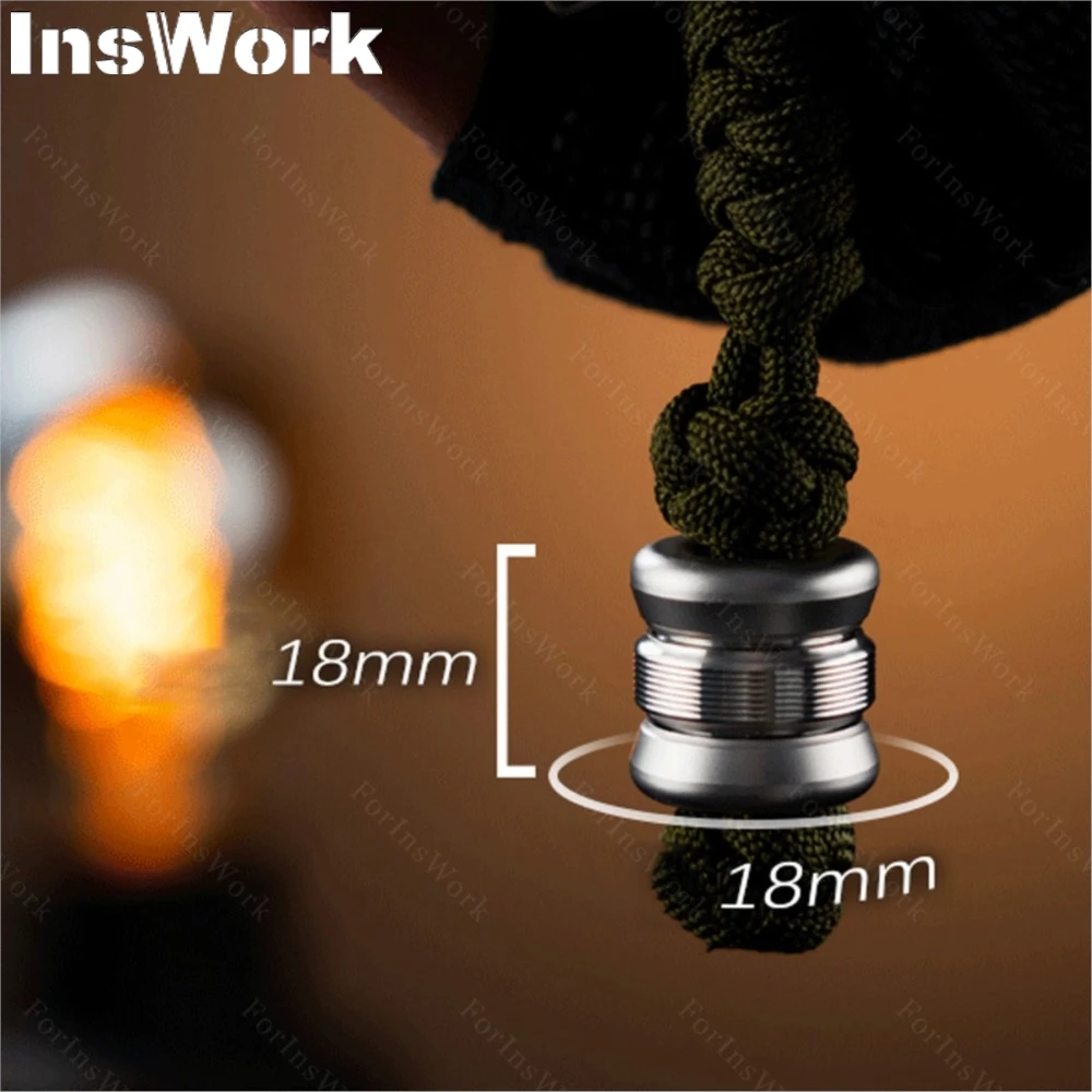 WANWU EDC DRUMS Knife Beads Fingertip Gyro Revolve Pendant Lanyard Clasp Bag Pendant Anxiety Toys