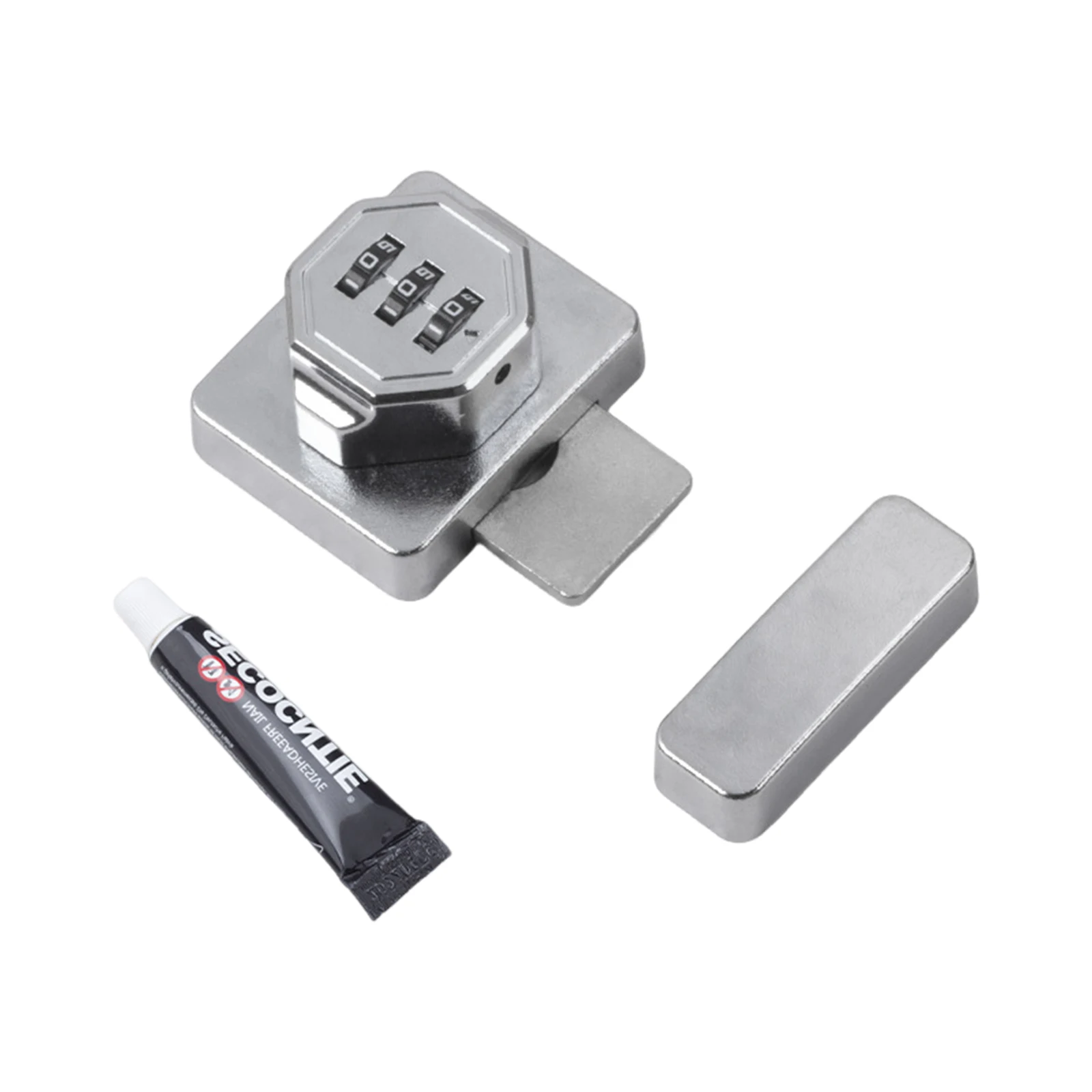 No Drilling Drawer Password Lock ABS Zinc Alloy Cabinet Door Latch For Home Office Furniture