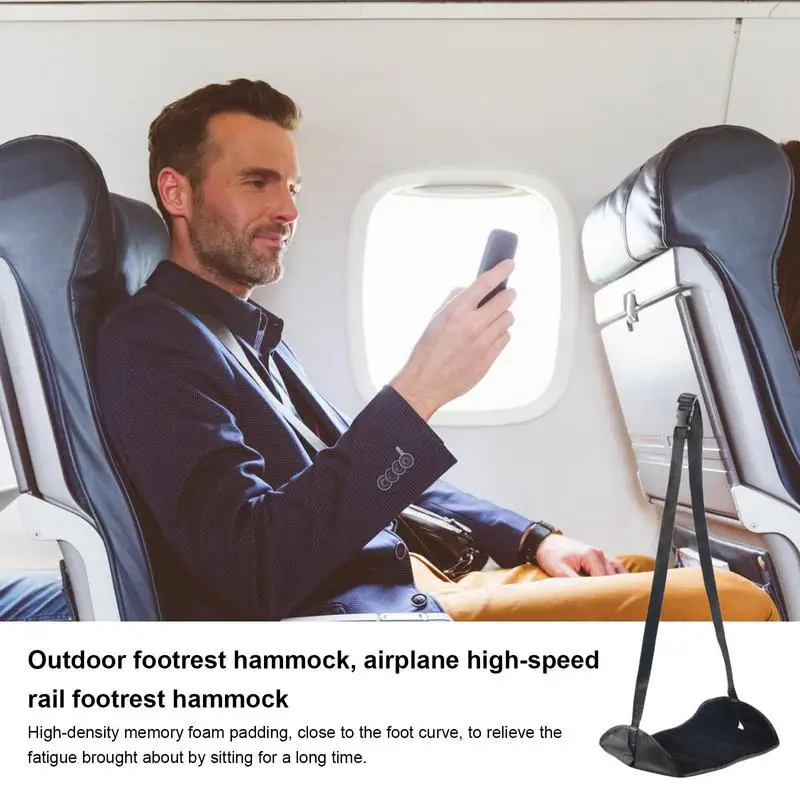 Foot Hammock For Plane Comfort Foot Hammock For Travel Adjustable Height Footrest Hammock Travel Gadgets For Offices Car Plane