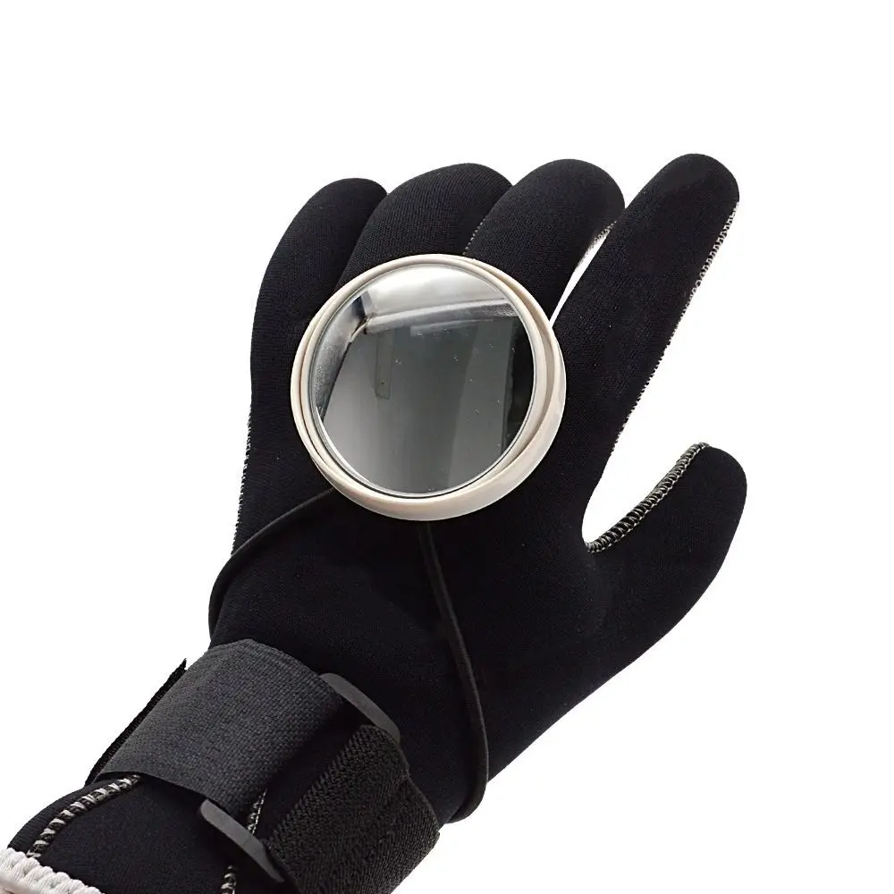 Elastic Band Diving Wrist Mirror Convex Lens Observation Snorkeling Rearview Mirror Round Adjustable Diving Observe Mirror