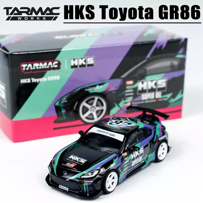 

Tarmac Works 1/64 HKS Toyota GR86 Alloy Toy Motor Vehicle Diecast Metal Model Gifts