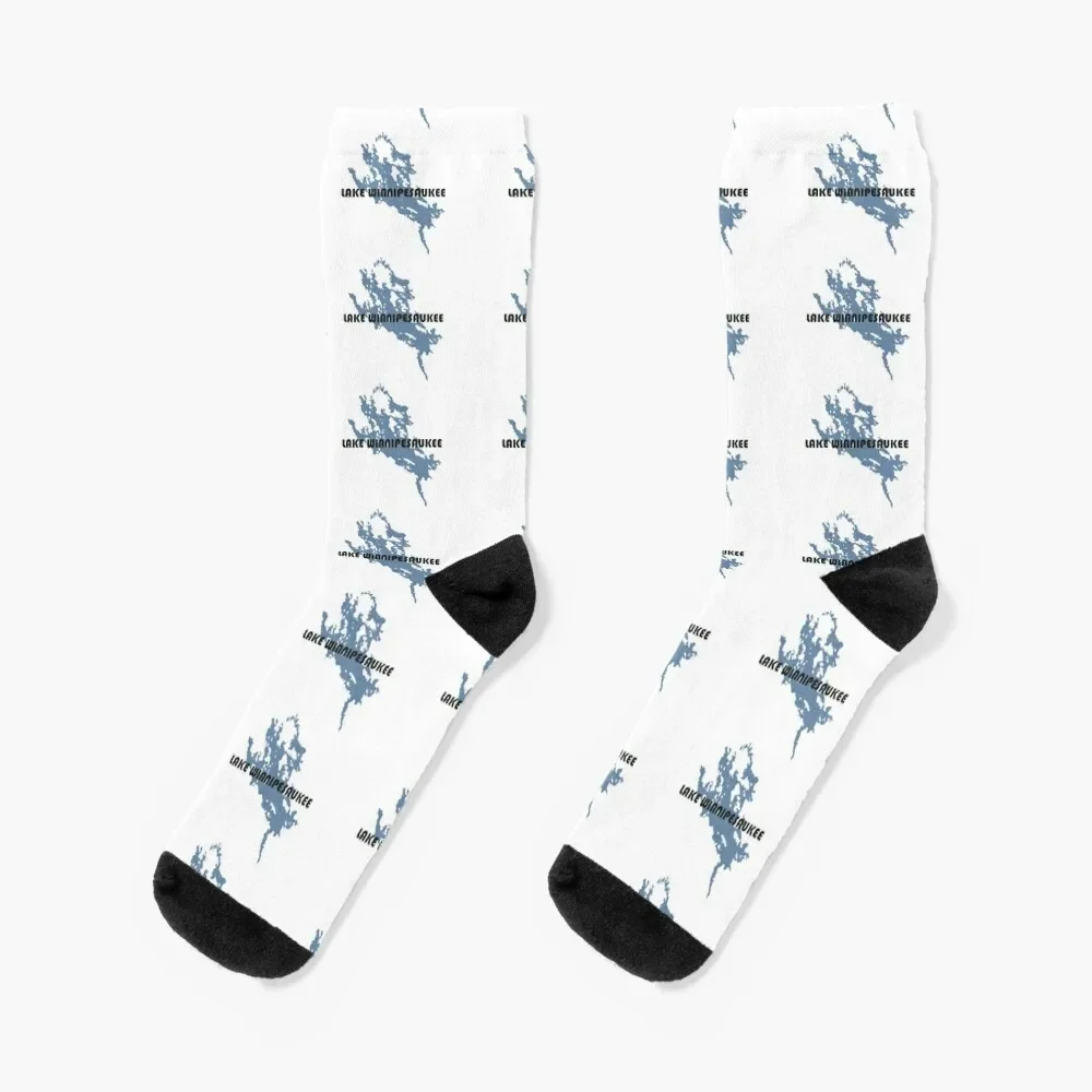 Lake Winnipesaukee, New Hampshire Socks cartoon christmas stocking Ladies Socks Men's