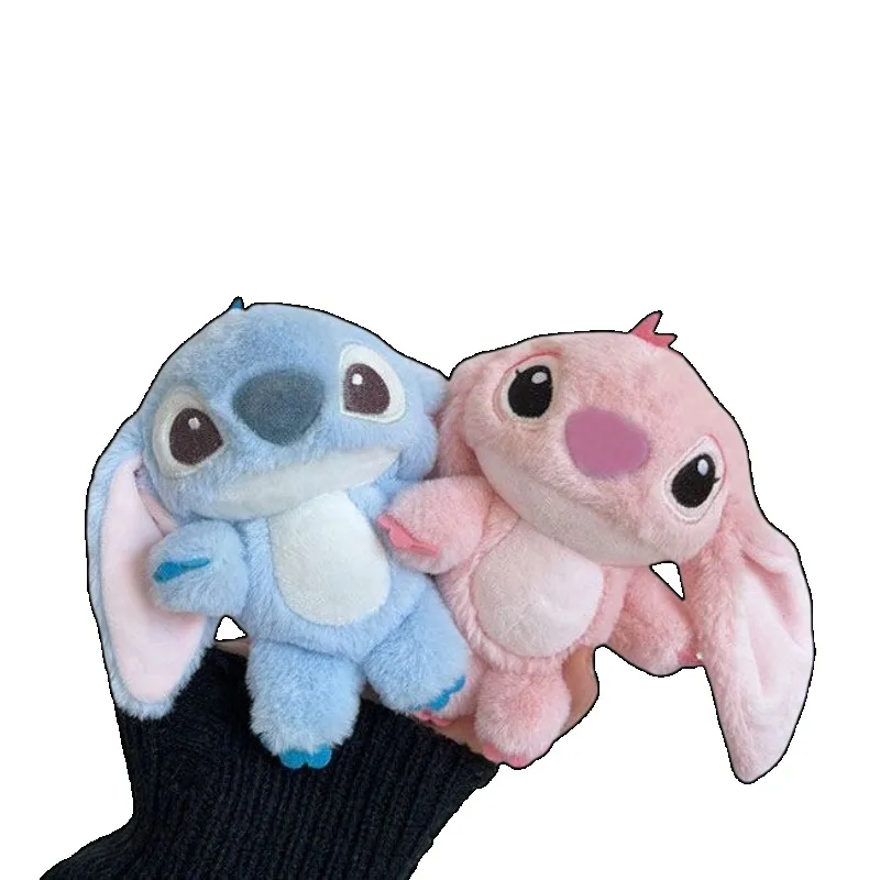 Disney Stitch Cartoon Plush Doll Chaveiro, decoração de pingente de saco, acessórios de casal, fofos, de alto valor, estilo quente