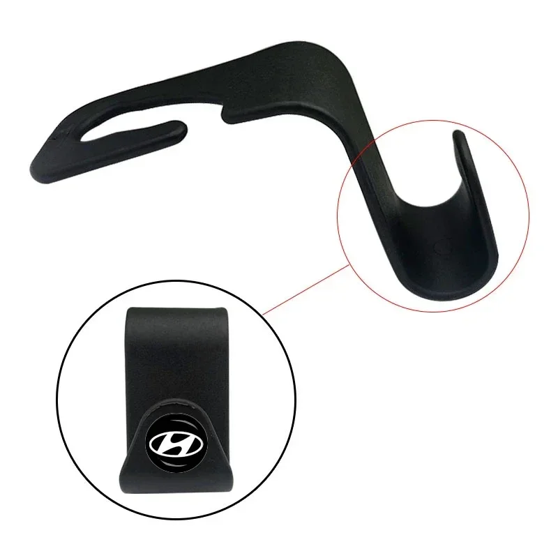 2/4Pc Car Logo Portable Seat Back Hook Car Accessories For Hyundai I30 I20 IX35 I40 Tucson Getz Sonata Veloster Elantra Solaris