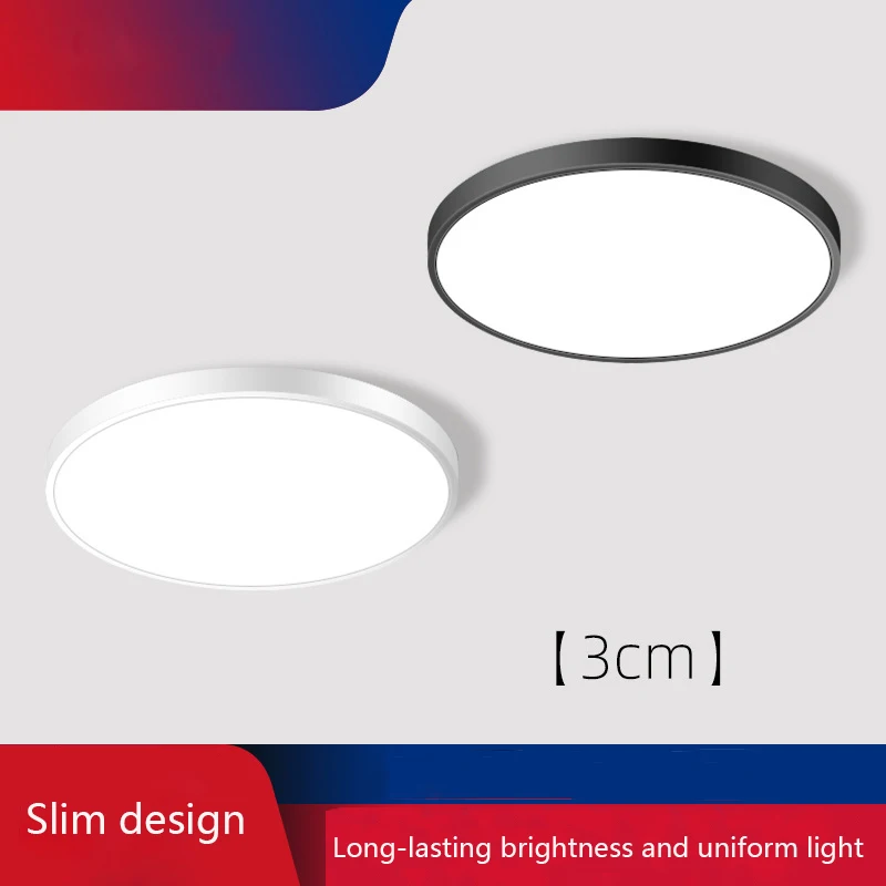 

Led Three-proof Ceiling Light Round Bedroom Light Room Kitchen Dining Room Bathroom Bathroom Corridor Aisle Balcony Light