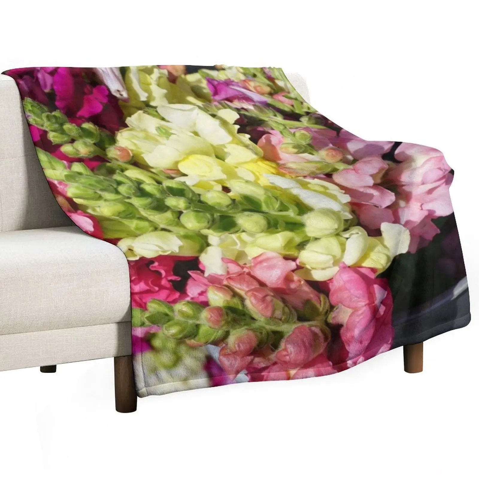 Snapdragons flowers Throw Blanket Soft Beds For Decorative Sofa Blankets