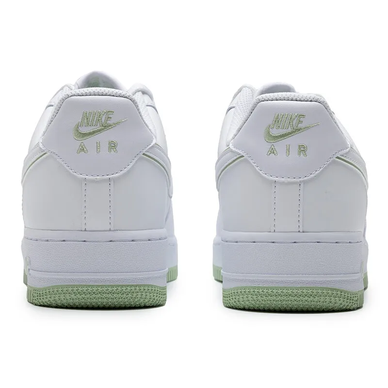 Nike Air Force 1 07 Low Men's Board Shoes Supportive Comfort Casual Shoes Cushioned Lightweight Breathable Sneakers White Green