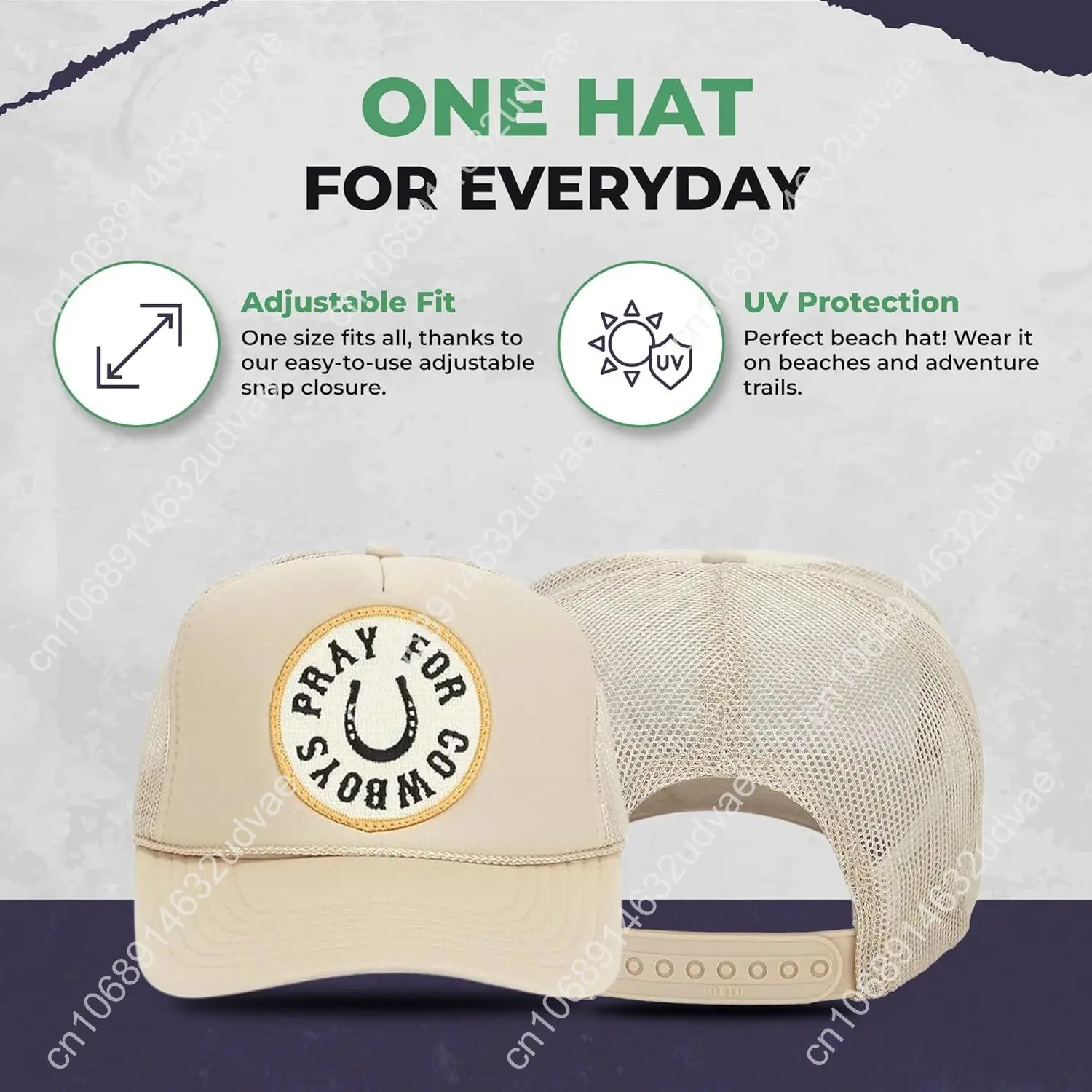 Friday Feelin' Cappello da camionista Berretto da baseball da donna Cappelli da camionista americani regolabili occidentali Berretto da mamma aderente per tutte le occasioni - Taglia unica