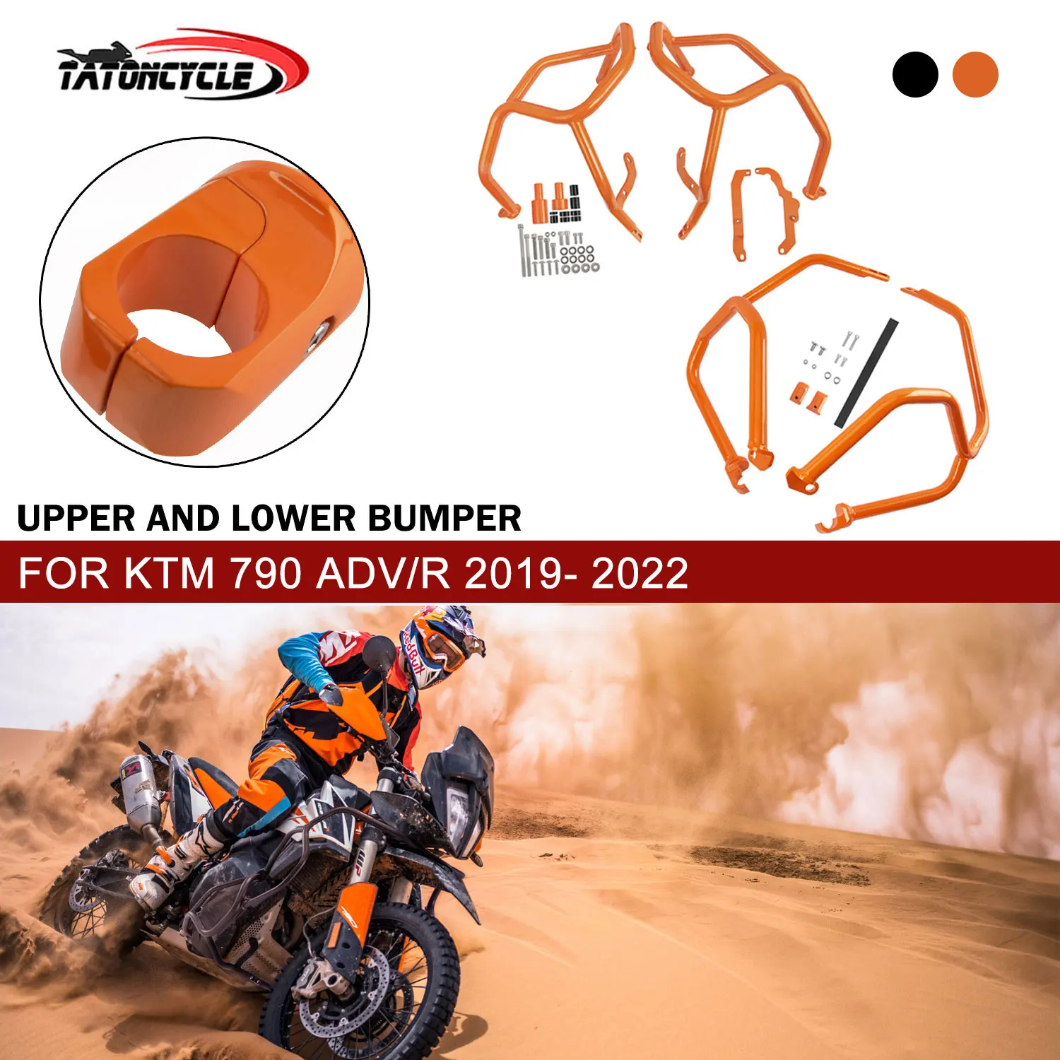 

Motorcycle Crash Bar for KTM 790 Adventure Crash Bars R ADV 2019-2022 2021 2020 Engine Guard Bumper Frame Protector Accessories