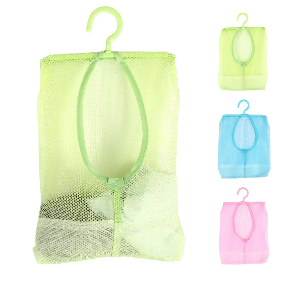 Hanging Mesh Storage Bag Storage Bag Multi Purpose Hanging Mesh Storage Bag for Socks Stockings Bra Underwear Bathroom