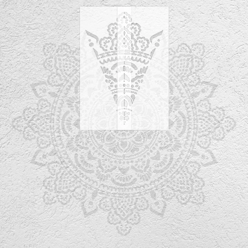 150cm - 230cm Stencil For Painting Wall Plaster Template To Paint Decorative Putty Rollers Mandala Huge Giant Flower Round S521