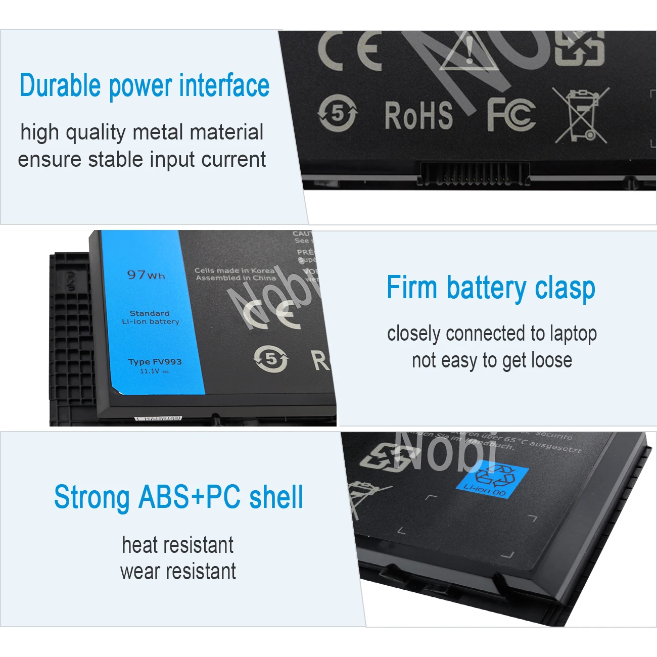 Nobi 11,1 V 97Wh FV993 Laptop Batterie Für DELL Präzision M4600 M4700 M4800 M6600 M6700 M6800 FJJ4W T3NT1 PG6RC N71FM r7PND OTN1K5