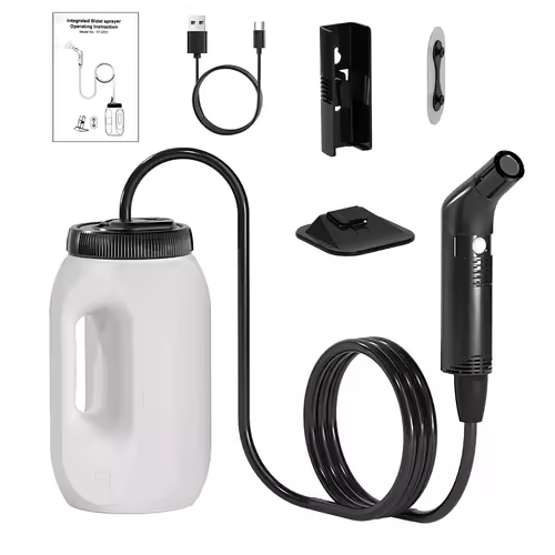 2.5L Portable Electric Bidet Rechargeable Shataf Hand Bidet Butt Sprayer for Personal Hygiene Cleaning Travel Camping Bidet - Image 7
