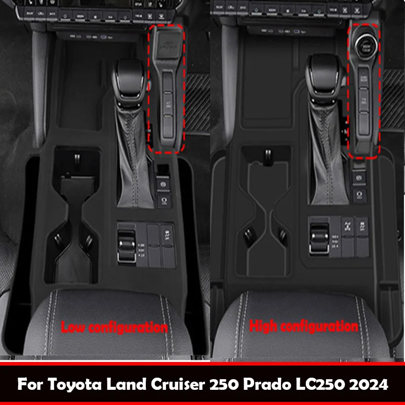 Right Hand Drive For Toyota Land Cruiser 250 Prado LC250 2024 2025 Silicone Rubber Center Console Gear Shift Panel Cover Trim