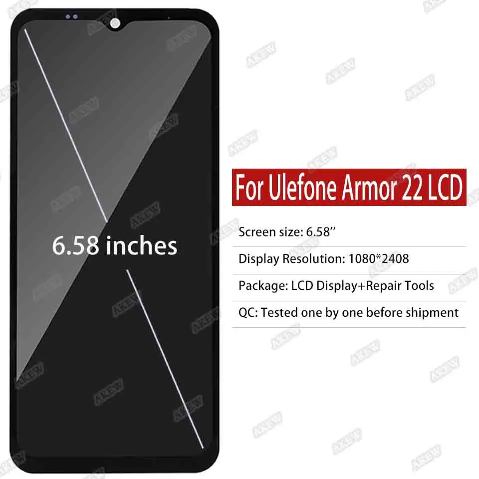 Nowy oryginał dla Ulefone Armor 22 wyświetlacz LCD ULEFONE Armor22 ekran dotykowy Armor 22 montaż Digitizer Armor22 części zamienne — zdjęcie produktu 4