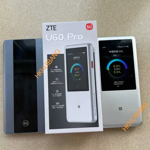 New ZTE U60 Pro MU5250 5G Pocket WiFi Router 5G-A Qualcomm SDX75 WiFi 7 BE3600 Mobiel Hotspot Unlocked 5G MiFi Support Lock Band