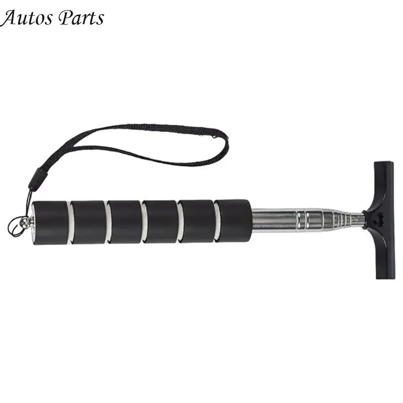 

57BA Pack of 2 Extendable Car Mirror Squeegees Portable Wipers for Improved Visibility in Wet & Foggy Driving Condition