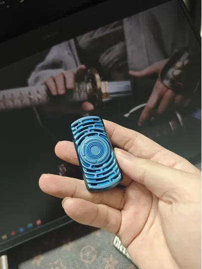 Brother-in-Law Dynamic Q-Bounce Tuning Fork Lucky Candy Push Slider Cell EDC Co-branded New Fidget Toy Magnetic Section Finger