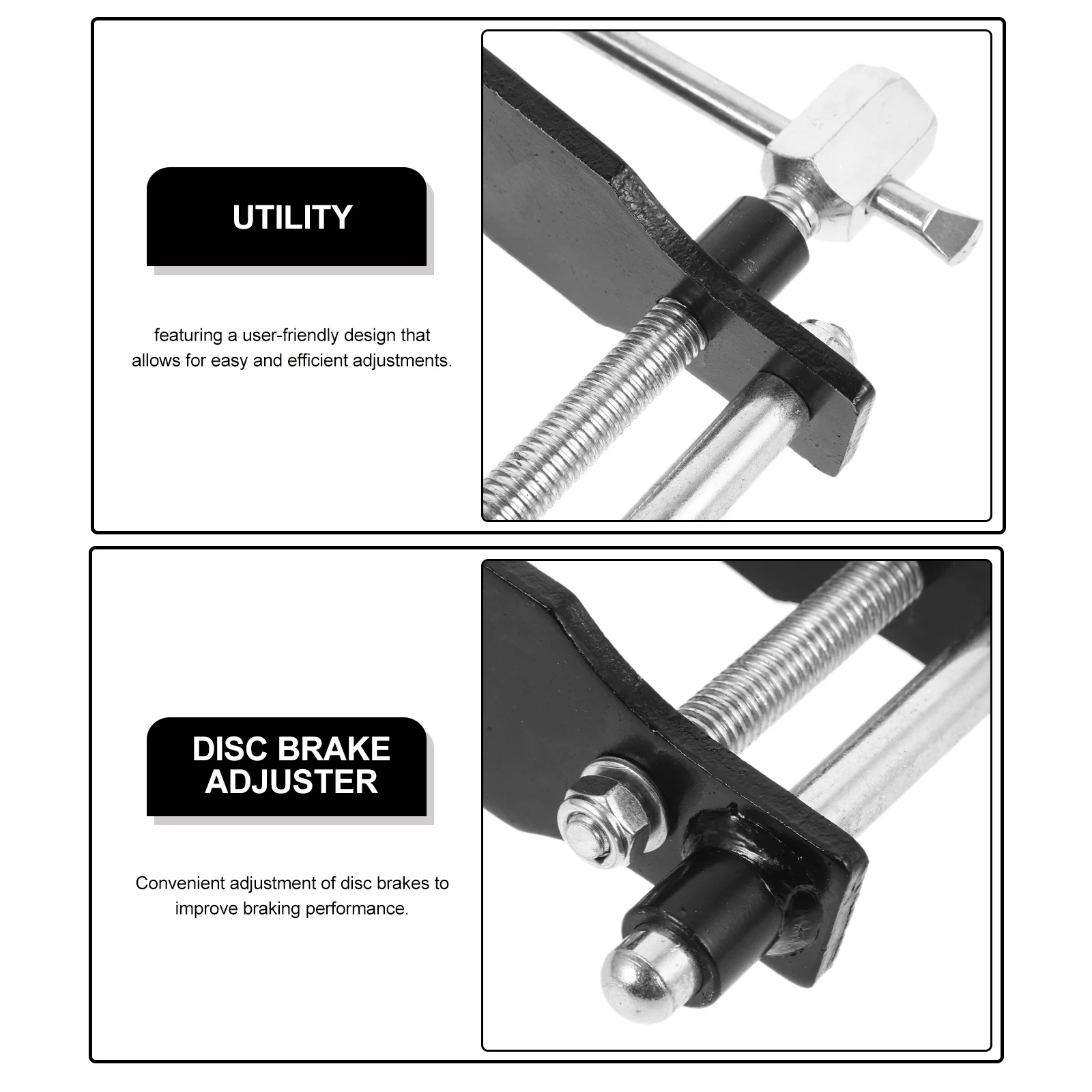 

Disc Brake Adjuster Compressor Caliper Tool Kit Alloy Steel Ratchet Brake Maintenance Multi Functional Durable Wide
