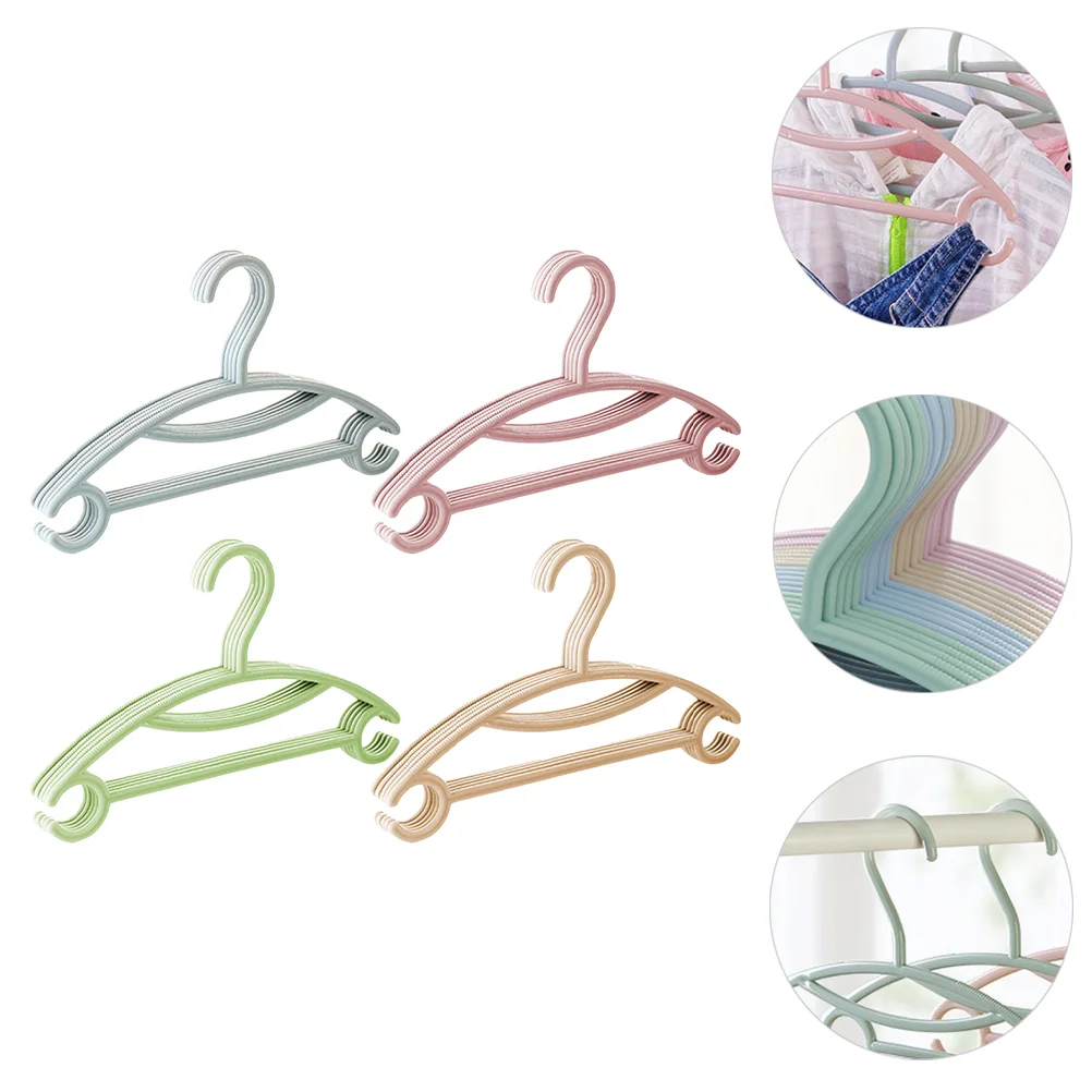 

20pcs PP Clothes Hanger Children Saver Coats Home Baby Clothes Hanger Supplies Drying Rack Storage Home Supplies