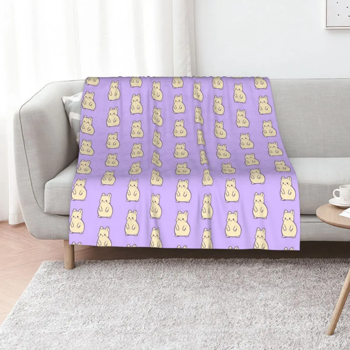 Cute Hamster Lover Throw Blanket Sleeping Bag Plaid on the sofa Shaggy Camping Decorative Throw Plush Blankets