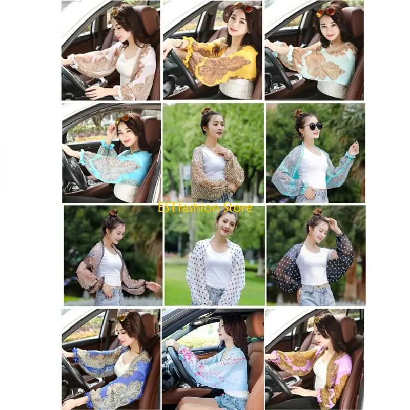 

Y5GC Travel Friendly Sunproof Shawl Cooling Arm Protector for Beach and Daily Wear
