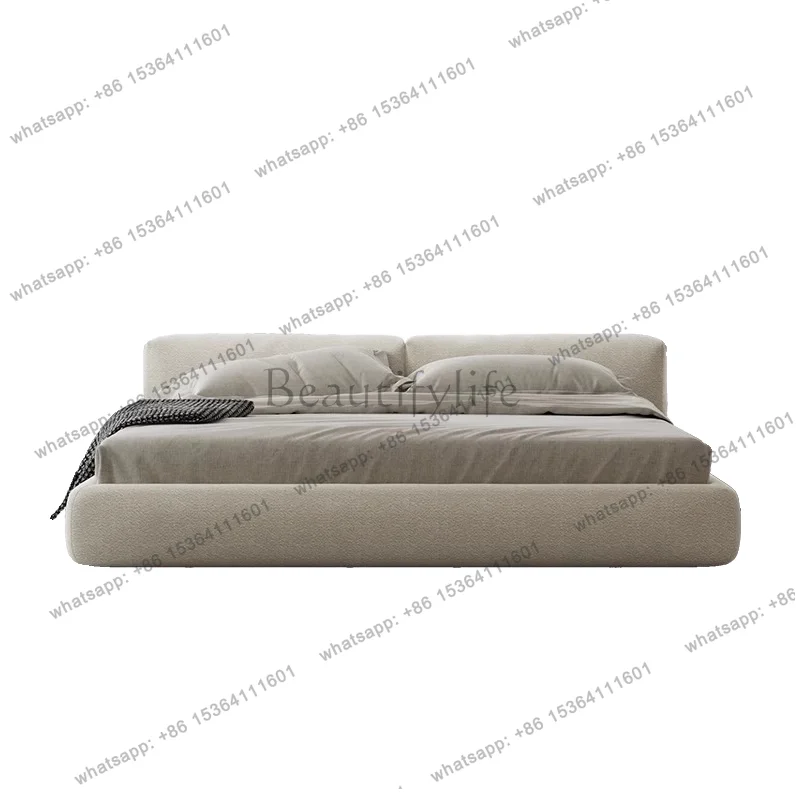 YJ Table Frame Double Bed Mattresses Decoration Wooden Bedroom Double Bed Queen Freeshippings Camas De Dormitorio Furniture