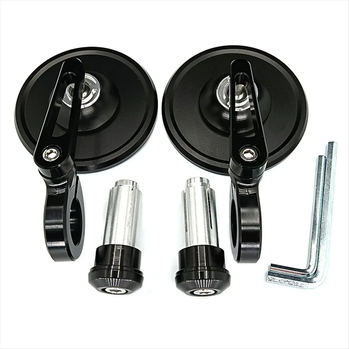 A23Z Universal Motorcycle Rearview Mirror Handlebar Sub-Mirror Modified CNC Handlebar Mirror Reversing Mirror Reflector