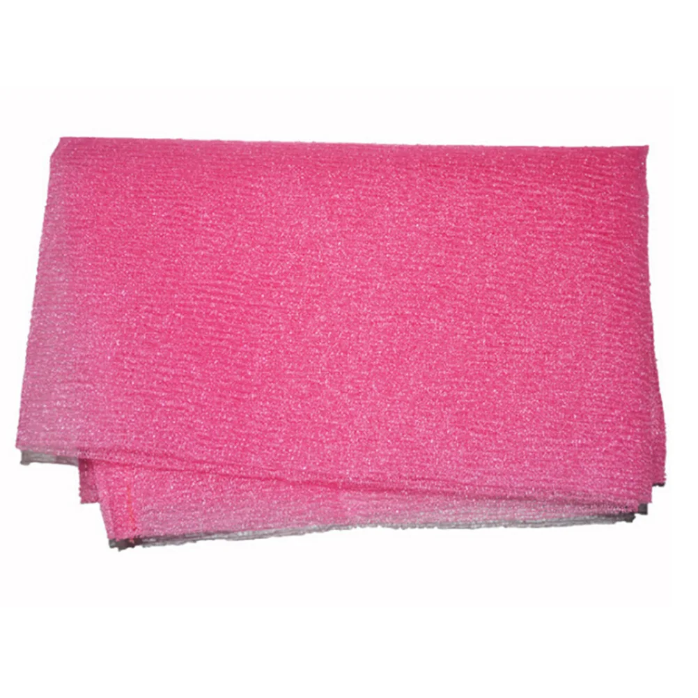 

3pcs Bathing Towel Nylon Long Exfoliating Shower Washcloth For Body Lather Rich Unique Weave Compact Lightweight Fast Drying