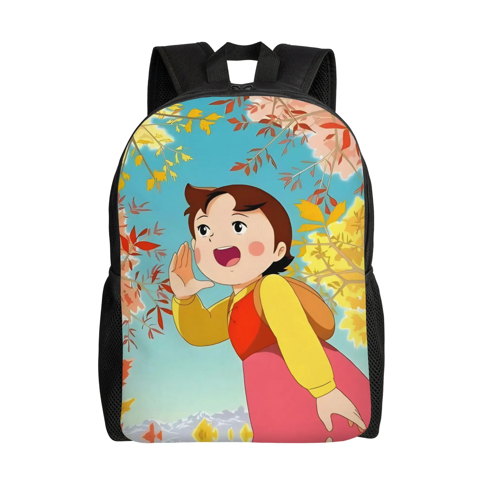 

Рюкзак Heidi Joyful Autumn in the Alps, женский, большой, из полиэстера, элегантный, для старшей школы, дорожный, на заказ