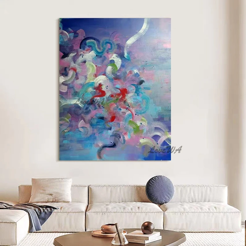 

Hand Painted Art, New Design Simple Abstract Acrylic Painting, Interior House Decoration, Wall Pictures Canvas, Unframed