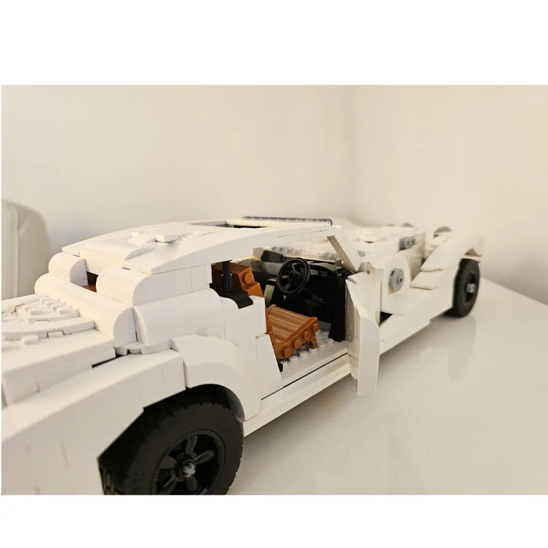 MOC-97330 Nowy model samochodu sportowego z lat 90., 1015 elementów, kreatywny zestaw klocków dla chłopców, prezent urodzinowy i noworoczny dla dzieci.