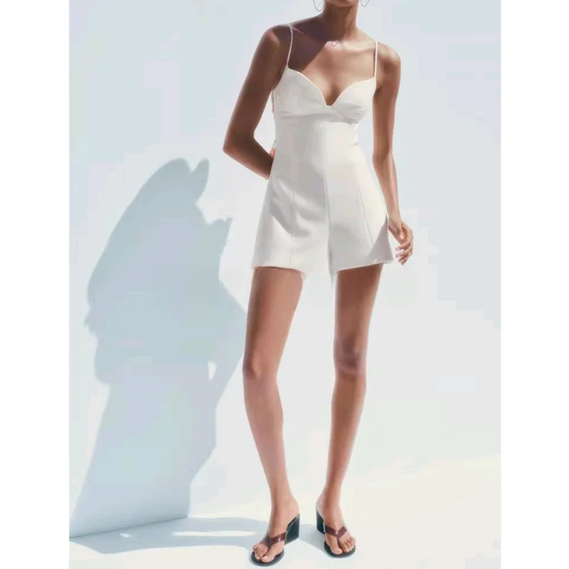 

Summer New Women's Dr Knot Heart Collar Striped Print Bal ort Dr Commute Sle High Waist ort Pants