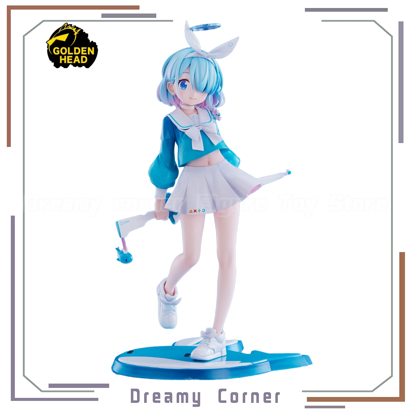

【В наличии】Оригинальный GOLDEN HEAD Blue Archive Alona масштаб 1/7, фигурки, игрушки, модель красивой девушки, коллекция украшений