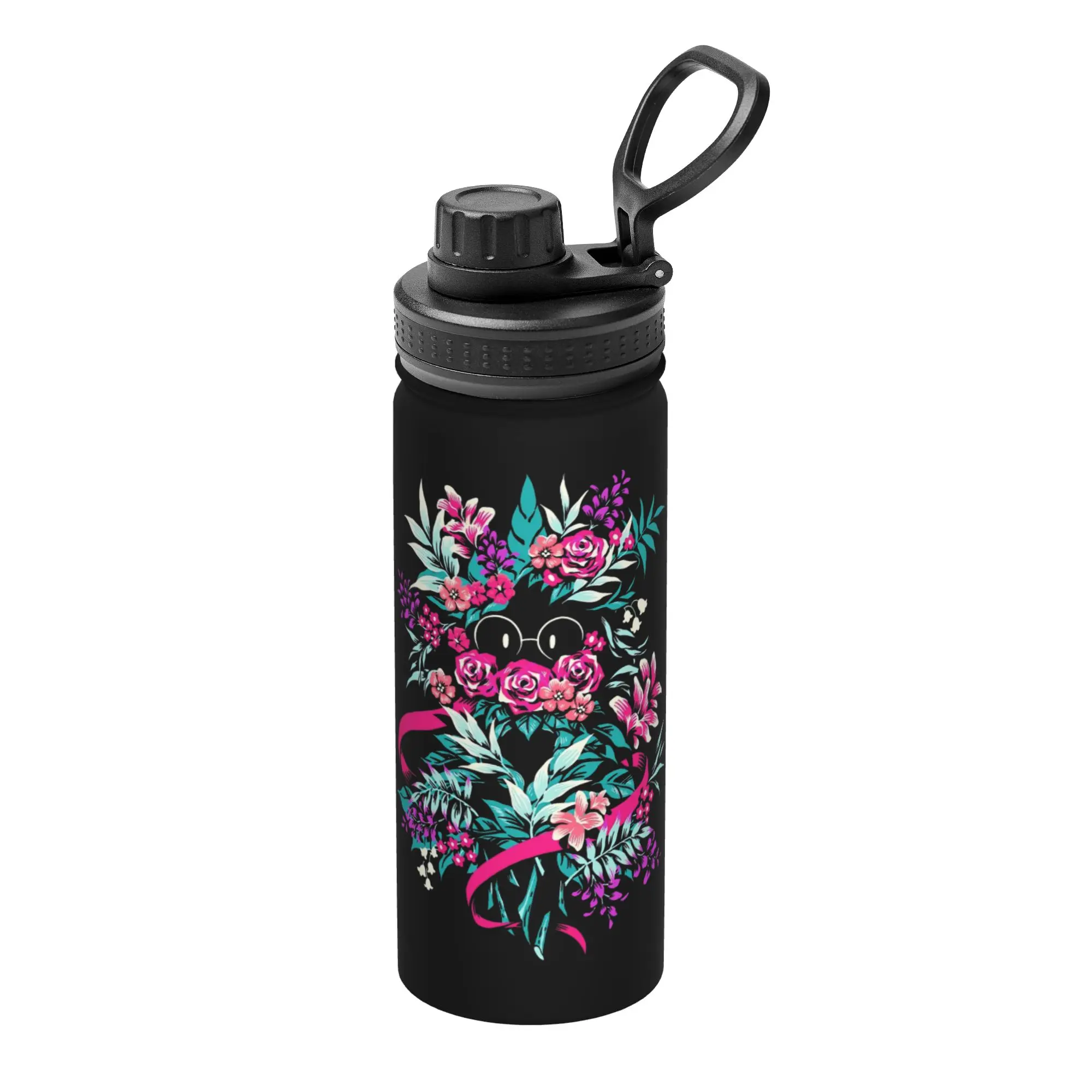 Deltarunes Spamton Merch Ralsei Floral 18OZ Sports Insulated Kettle  Coffee Cups Stainless Steel Double Wall Mugs Water Bottle