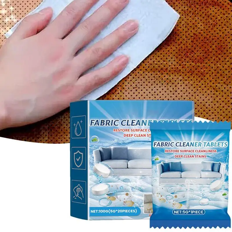 Tecido multifuncional Cleaner Tablet para Tapetes, Protetor de Força Extra, Rápido e Eficaz, Sofá Cleaner Tablet
