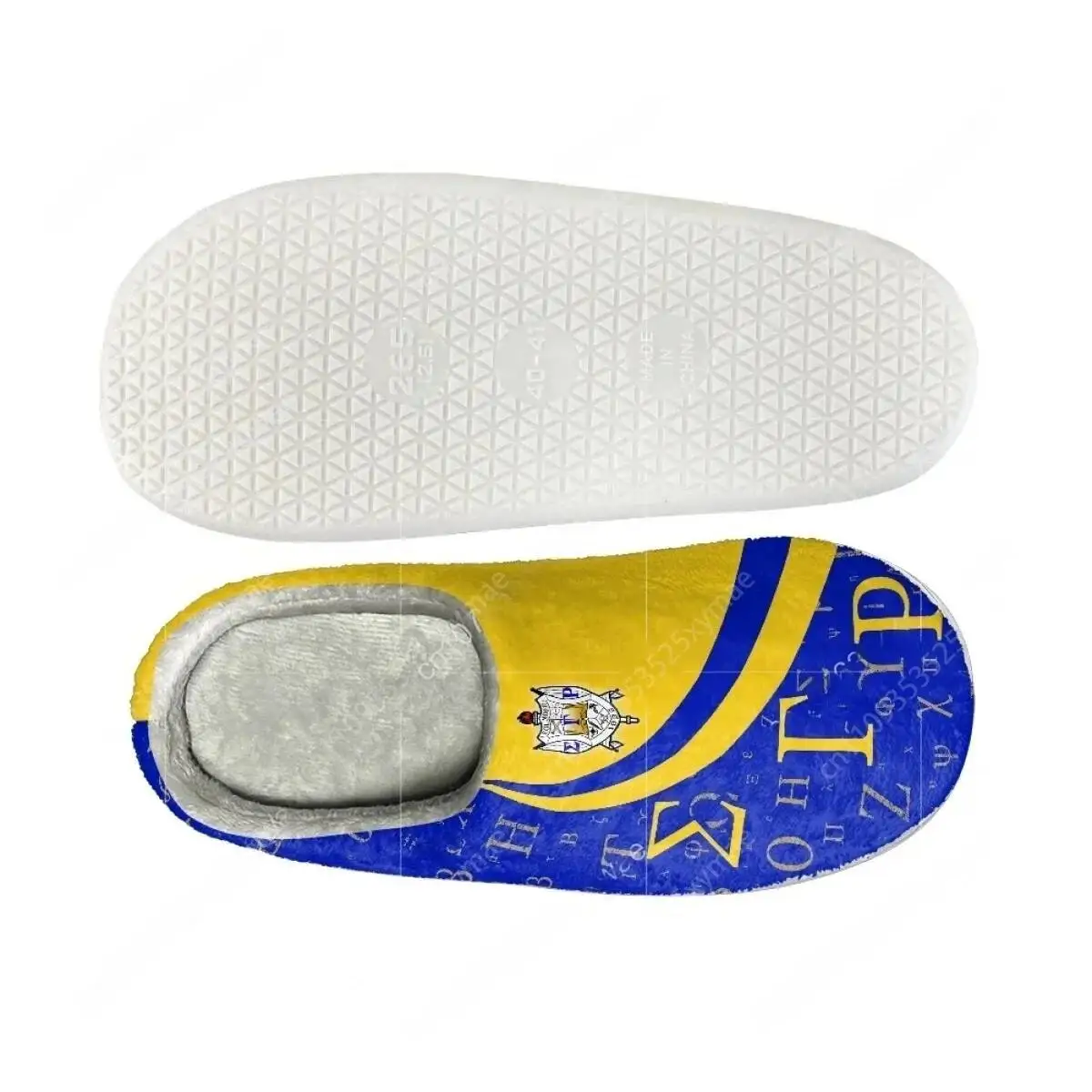Sigma Gamma Rho Design Women Home Slippers Indoor Bedroom Couple Cotton Slipper Autumn Winter Warm Men's Slides Print On Demand