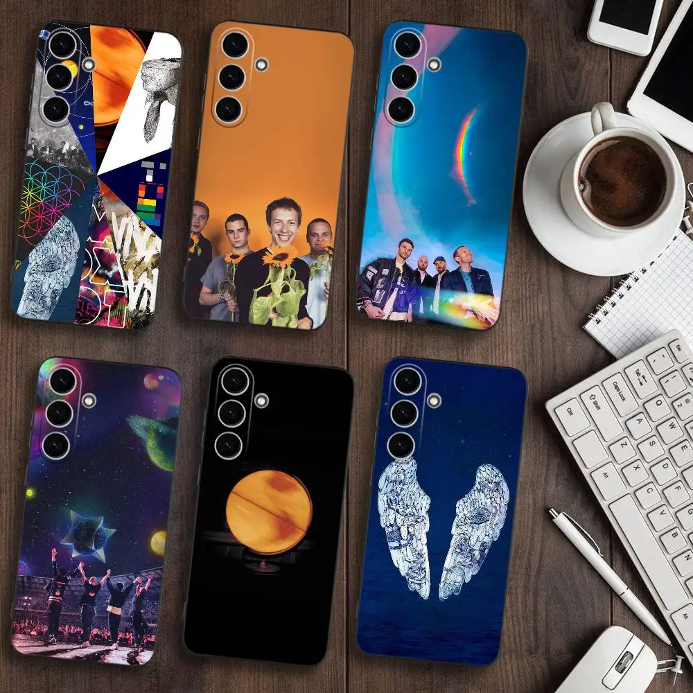 

British rock band C-Coldplay Phone Case For Samsung Galaxy A73,A72,A71,A70,A53,A52,A51,Soft Black Shell