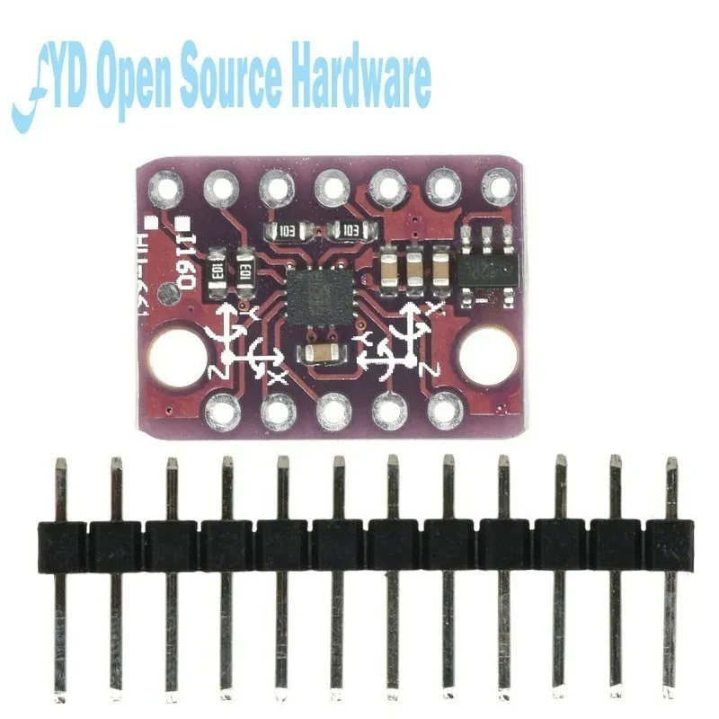 GY-LSM6DS3 LSM6DS3 Accelerometer Gyro Embedded Digital Temperature Sensor Module SPI IIC I2C Interface Module 8kb FIFO Buffer 5V