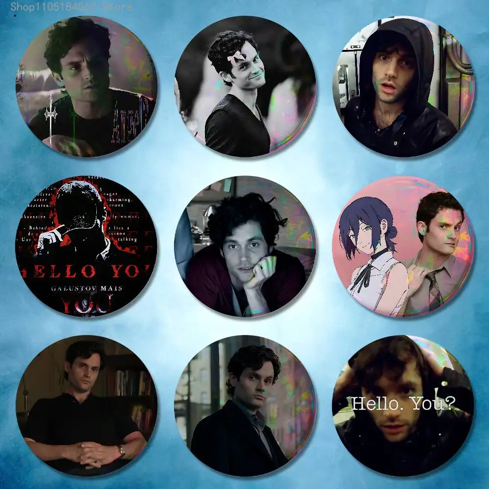 جو غولدبرغ Y-YOU بن شارات 25 32 44 58 75 مللي متر جولة تأثيري دبوس حقيبة ديكور المشجعين جمع الأصدقاء الهدايا بروش تذكارية