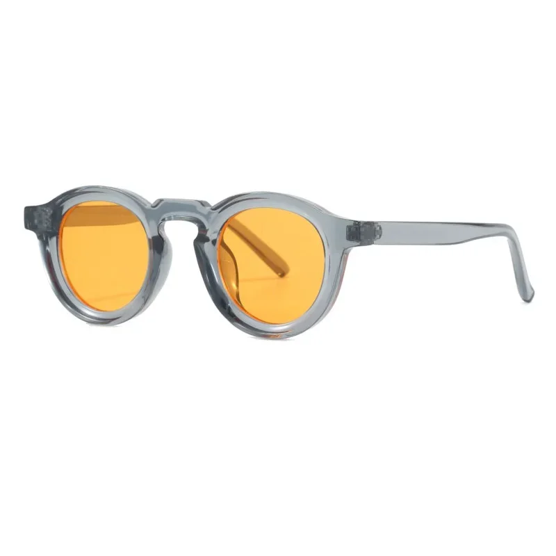 Round Sunglasses Women Men Punk Shades Retro Trending Sun Glasses Clear Lens Frame UV400 Female Vintage Oculus Gafas image 2