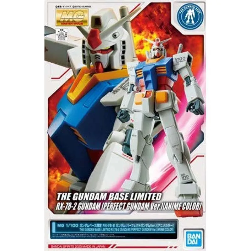 Bandai Figure Gundam Model Kit Anime Figures Base Limited RX-78-2 Perfect Anime Mobile Suit Gunpla Action Figure Toys For Boys