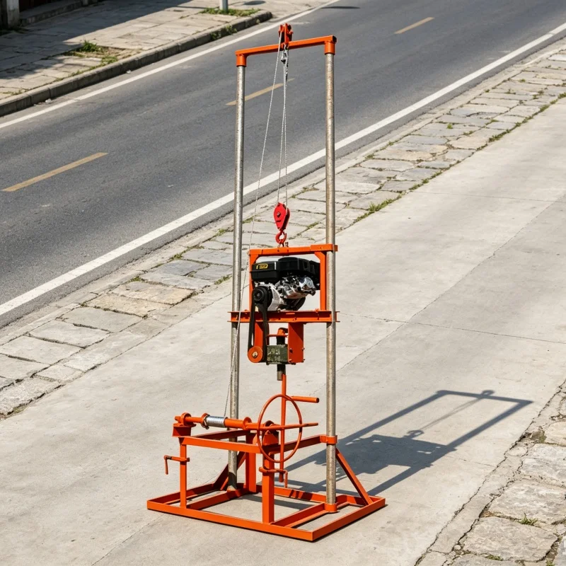 

Customized Mobile Mini Water Well Drilling Rig, Construction Well Drilling Equipment, Exploration Drilling Rig