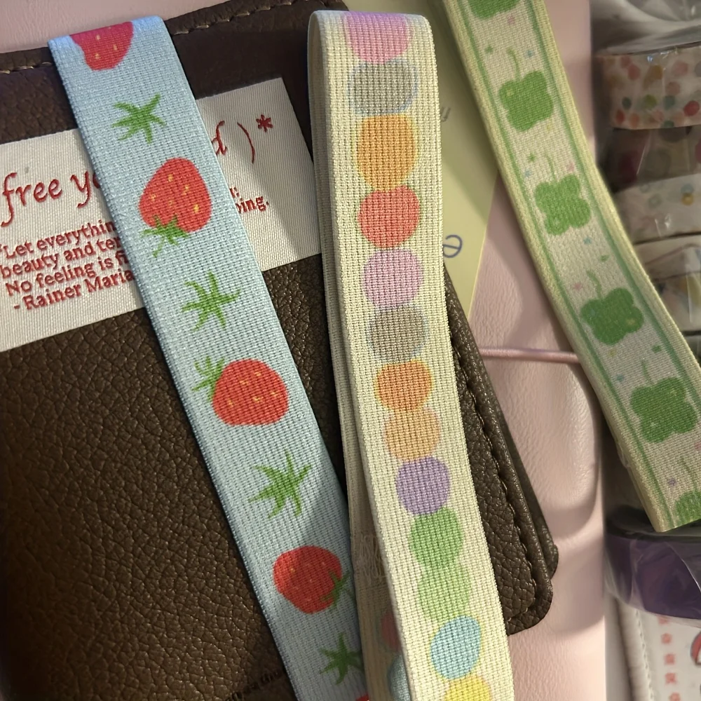 Elastic Strap for A7 M5 Planner Notebook Journaling Cute Star Decoration Accessories Kawaii Straps Band Binder for Scrapbooking