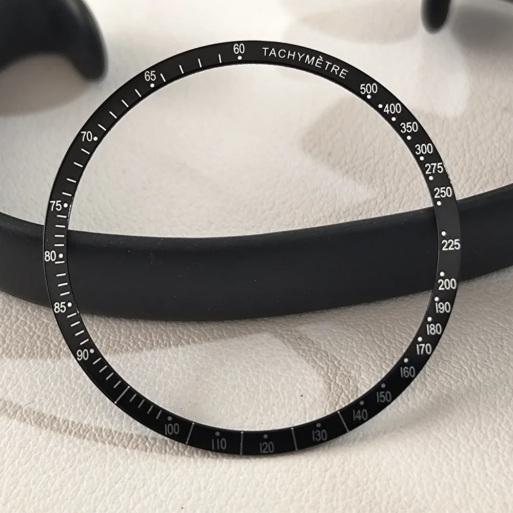 

38.5mm*34.2mm Flat Aluminium Bezel Insert Suitable For 40mm to 42mm Speed Master Modified VK63 Watches Case Replacement Bezels