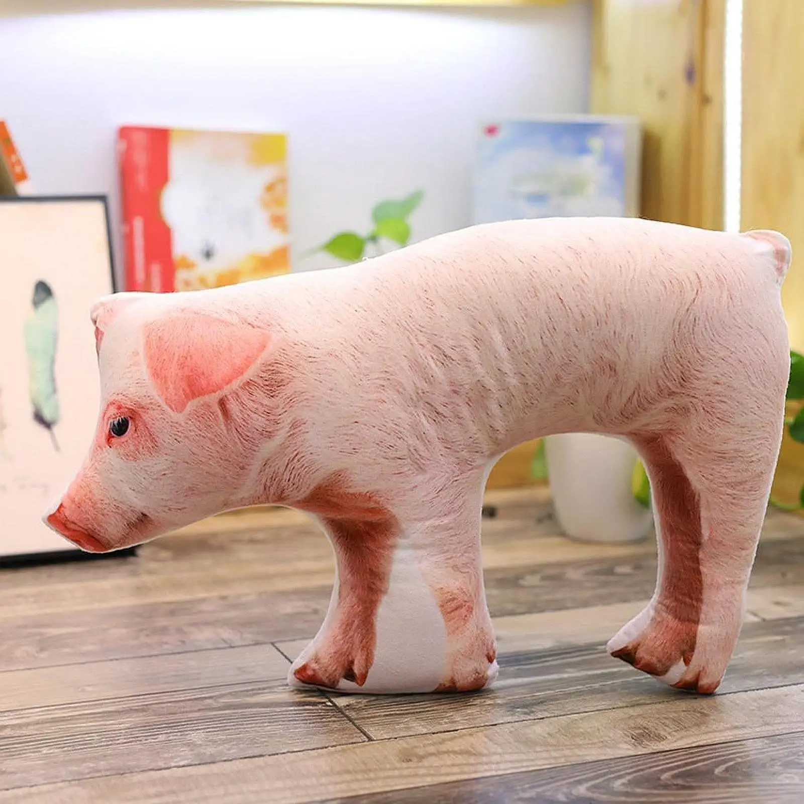 

Плюшевая кукла-свинья, мягкая игрушка-свинья, 50 см, украшение для дома, подарки для мальчиков и девочек, милая свинья, плюшевая игрушка-свинья для дивана, спальни